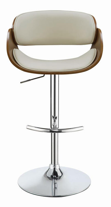 Dana Adjustable Bar Stool Ecru and Chrome - Home Discount Furniture - NJ-linden