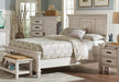 Franco Queen Panel Bed Antique White - Home Discount Furniture - NJ-linden