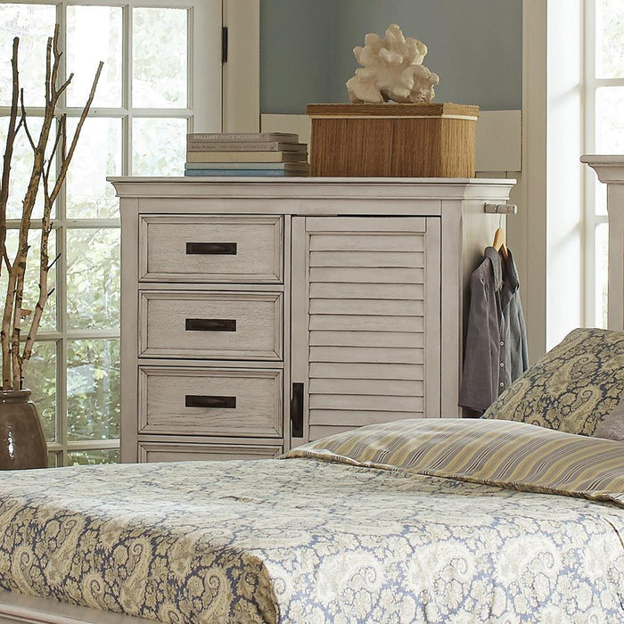 Franco 5-drawer Chest Antique White - Home Discount Furniture - NJ-linden