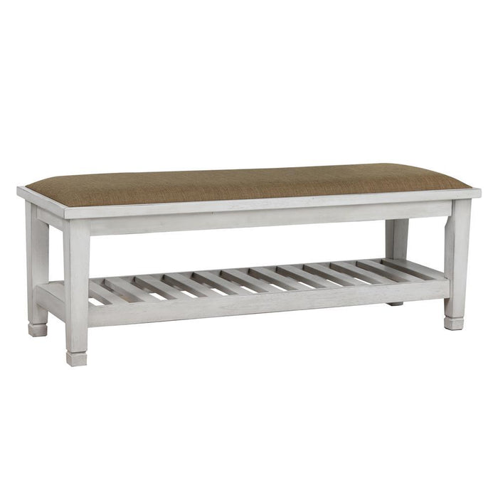 Franco Bench Brown and Antique White - Home Discount Furniture - NJ-linden