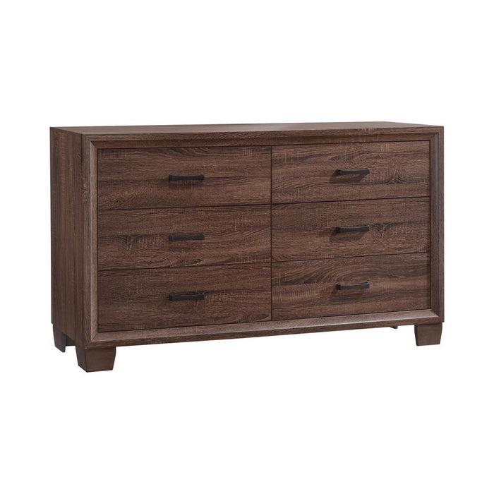 Brandon 6-drawer Dresser Medium Warm Brown - Home Discount Furniture - NJ-linden