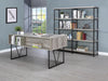 Analiese 4-drawer Writing Desk Grey Driftwood - Home Discount Furniture - NJ-linden