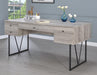 Analiese 4-drawer Writing Desk Grey Driftwood - Home Discount Furniture - NJ-linden