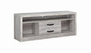 Burke 2-drawer TV Console Grey Driftwood - Home Discount Furniture - NJ-linden