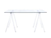 Amaturo Writing Desk with Glass Top Clear - Home Discount Furniture - NJ-linden