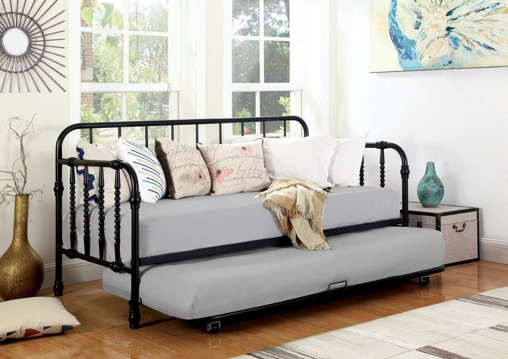 Marina Twin Metal Daybed with Trundle Black - Home Discount Furniture - NJ-linden
