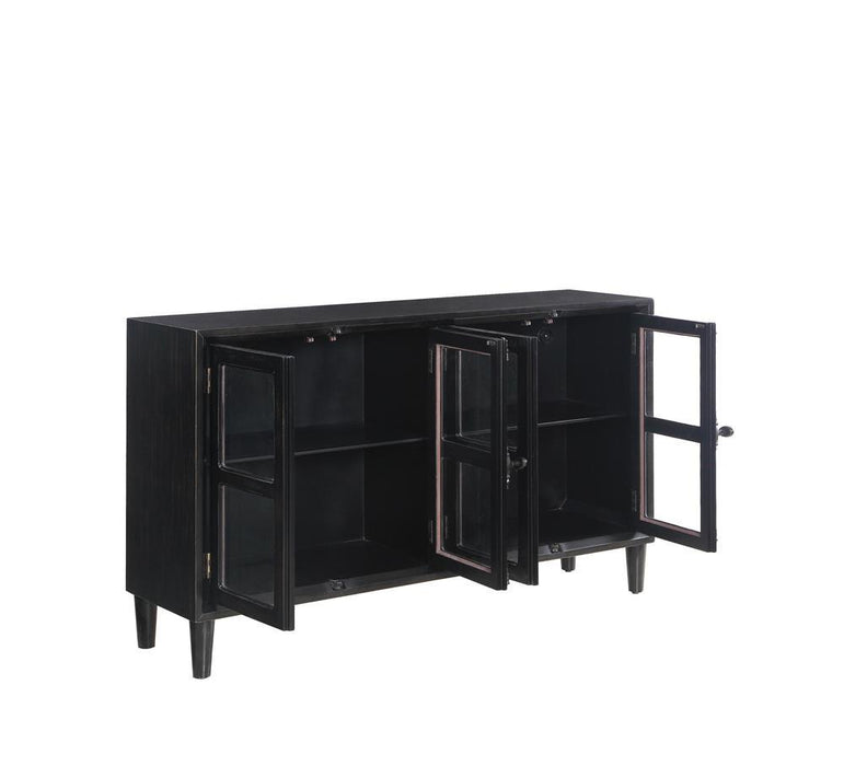 Sylvia 4-door Accent Cabinet Black - Home Discount Furniture - NJ-linden