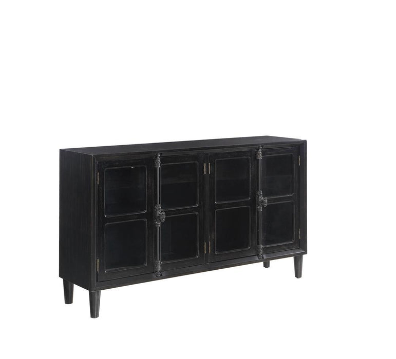 Sylvia 4-door Accent Cabinet Black - Home Discount Furniture - NJ-linden