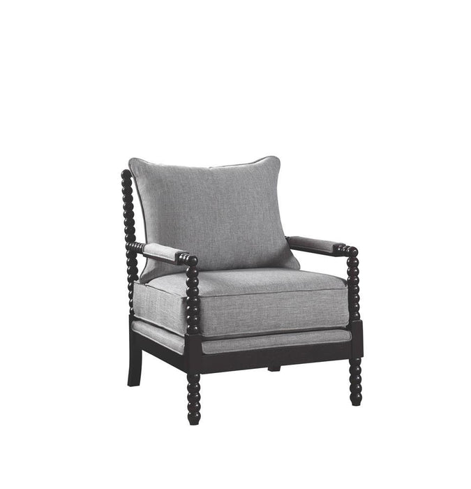 Blanchett Cushion Back Accent Chair Grey and Black - Home Discount Furniture - NJ-linden