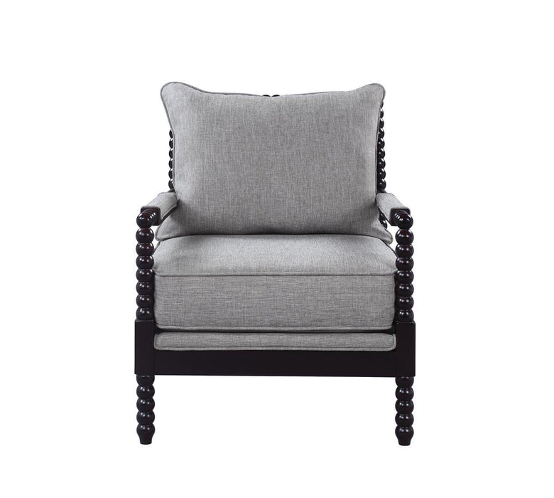 Blanchett Cushion Back Accent Chair Grey and Black - Home Discount Furniture - NJ-linden