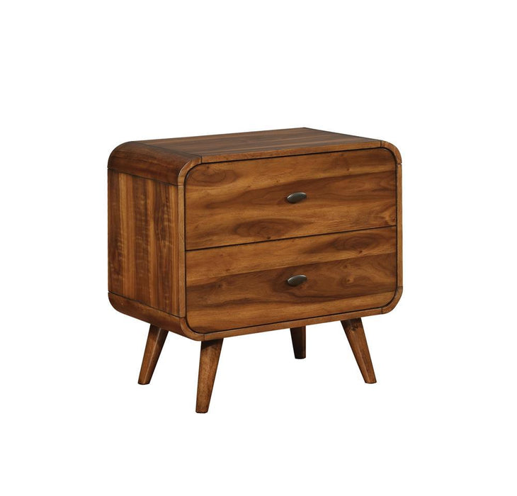 Robyn 2-drawer Nightstand Dark Walnut - Home Discount Furniture - NJ-linden