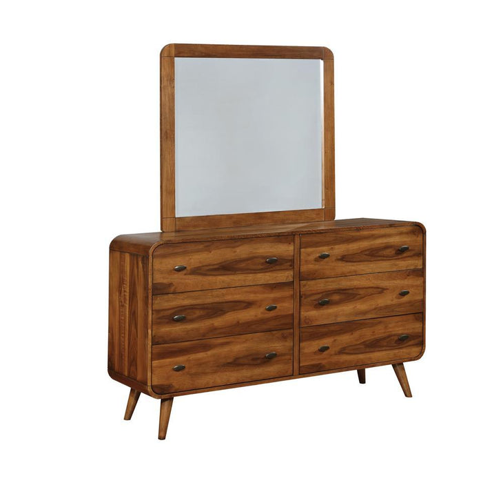 Robyn 6-drawer Dresser Dark Walnut - Home Discount Furniture - NJ-linden