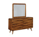 Robyn Rectangular Dresser Mirror Dark Walnut - Home Discount Furniture - NJ-linden