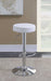 Ramses Adjustable Backless Bar Stool Chrome and White - Home Discount Furniture - NJ-linden