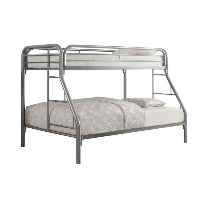 Morgan Twin Over Full Bunk Bed Silver - Home Discount Furniture - NJ-linden