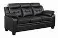 Finley Tufted Upholstered Sofa Black - Home Discount Furniture - NJ-linden