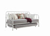 Marina Twin Metal Daybed with Trundle White - Home Discount Furniture - NJ-linden