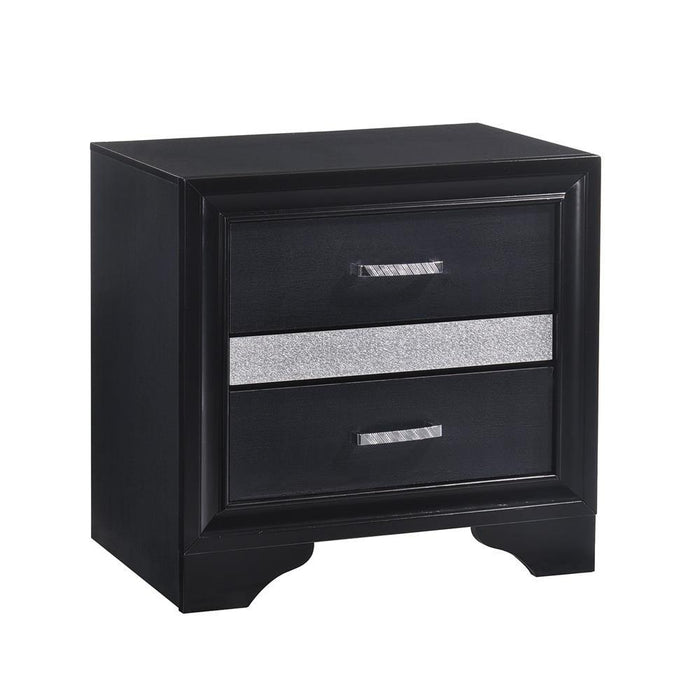 Miranda 2-drawer Nightstand Tray Black - Home Discount Furniture - NJ-linden