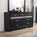Miranda 7-drawer Dresser Black and Rhinestone - Home Discount Furniture - NJ-linden