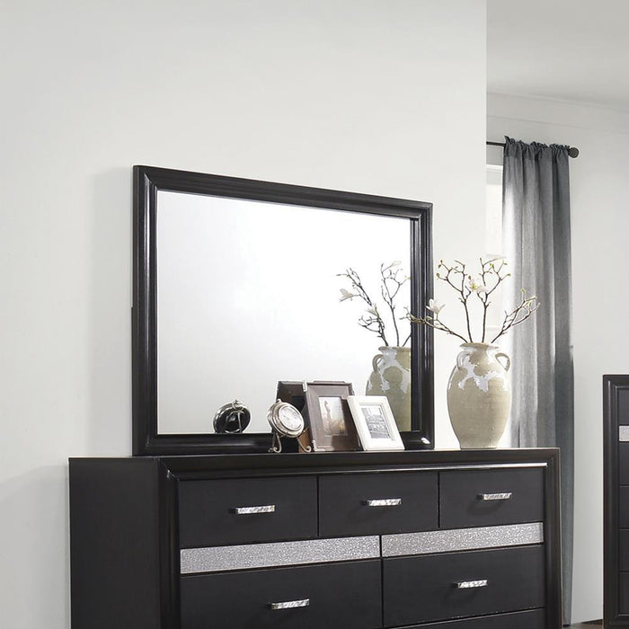 Miranda Rectangular Dresser Mirror Black - Home Discount Furniture - NJ-linden