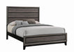 Watson Eastern King Bed Grey Oak and Black - Home Discount Furniture - NJ-linden