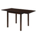 Kelso Rectangular Dining Table with Drop Leaf Cappuccino - Home Discount Furniture - NJ-linden