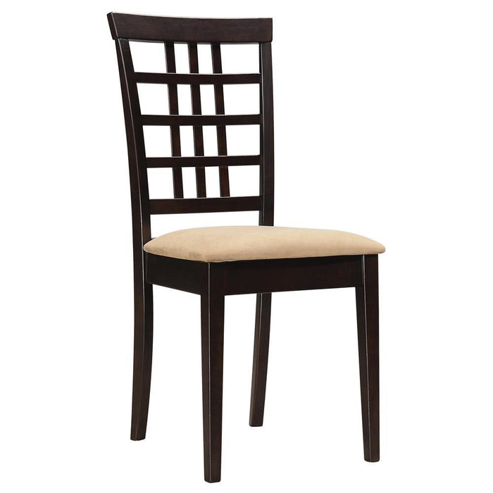 Kelso Lattice Back Dining Chairs Cappuccino (Set of 2) - Home Discount Furniture - NJ-linden