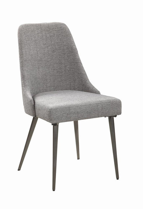 Alan Upholstered Dining Chairs Grey (Set of 2) - Home Discount Furniture - NJ-linden