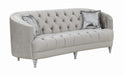 Avonlea Sloped Arm Tufted Sofa Grey - Home Discount Furniture - NJ-linden