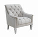 Avonlea Sloped Arm Tufted Chair Grey - Home Discount Furniture - NJ-linden
