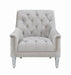 Avonlea Sloped Arm Tufted Chair Grey - Home Discount Furniture - NJ-linden