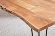 Sherman Rectangular Dining Table Natural Acacia and Matte Black - Home Discount Furniture - NJ-linden