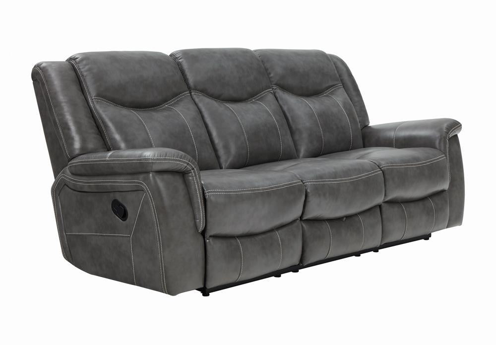Conrad Upholstered Motion Sofa Cool Grey - Home Discount Furniture - NJ-linden