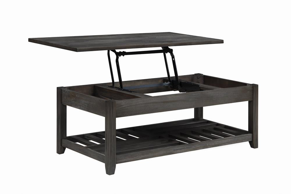Cliffview Lift Top Coffee Table with Storage Cavities Grey - Home Discount Furniture - NJ-linden