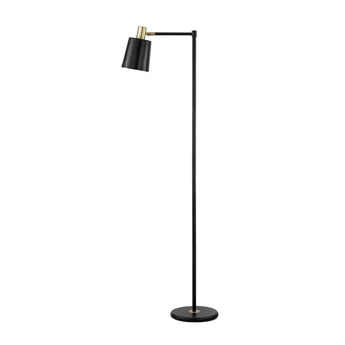 Rhapsody 1-light Floor Lamp with Horn Shade Black - Home Discount Furniture - NJ-linden