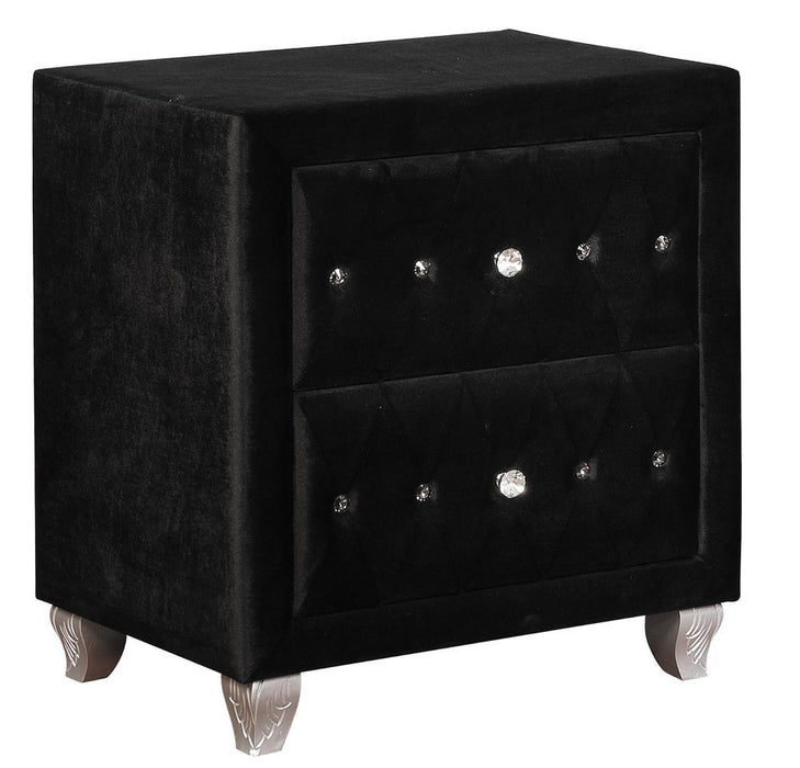 Deanna 2-drawer Rectangular Nightstand Black - Home Discount Furniture - NJ-linden