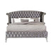 Deanna California King Tufted Upholstered Bed Grey - Home Discount Furniture - NJ-linden
