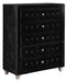 Deanna Deanna 5-drawer Rectangular Chest Black - Home Discount Furniture - NJ-linden