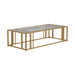 Adri Metal Frame Coffee Table Matte Brass - Home Discount Furniture - NJ-linden