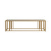 Adri Metal Frame Coffee Table Matte Brass - Home Discount Furniture - NJ-linden