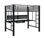 Avalon Full Workstation Loft Bed Black - Home Discount Furniture - NJ-linden