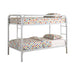 Morgan Twin Over Twin Bunk Bed White - Home Discount Furniture - NJ-linden