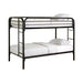 Morgan Twin Over Twin Bunk Bed Black - Home Discount Furniture - NJ-linden