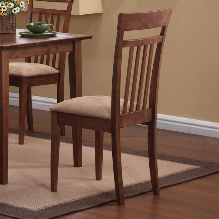 Robles 5-piece Dining Set Chestnut and Tan - Home Discount Furniture - NJ-linden