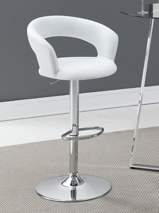 Barraza 29" Adjustable Height Bar Stool Black and Chrome - Home Discount Furniture - NJ-linden