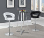 Barraza 29" Adjustable Height Bar Stool Black and Chrome - Home Discount Furniture - NJ-linden