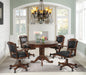 Turk Game Chair with Casters Black and Tobacco - Home Discount Furniture - NJ-linden
