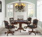 Turk Game Chair with Casters Black and Tobacco - Home Discount Furniture - NJ-linden