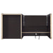 Halston Rectangular Connect-it Office Desk Cappuccino - Home Discount Furniture - NJ-linden