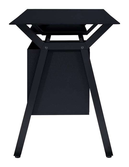 Weaving 2-drawer Computer Desk Black - Home Discount Furniture - NJ-linden